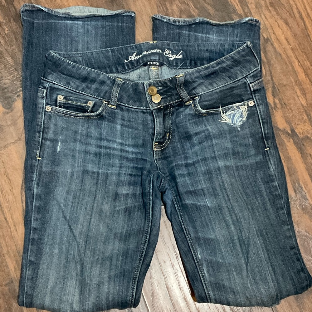 American Eagle Women Distress Jean Pant, Artist, Sz: 2.